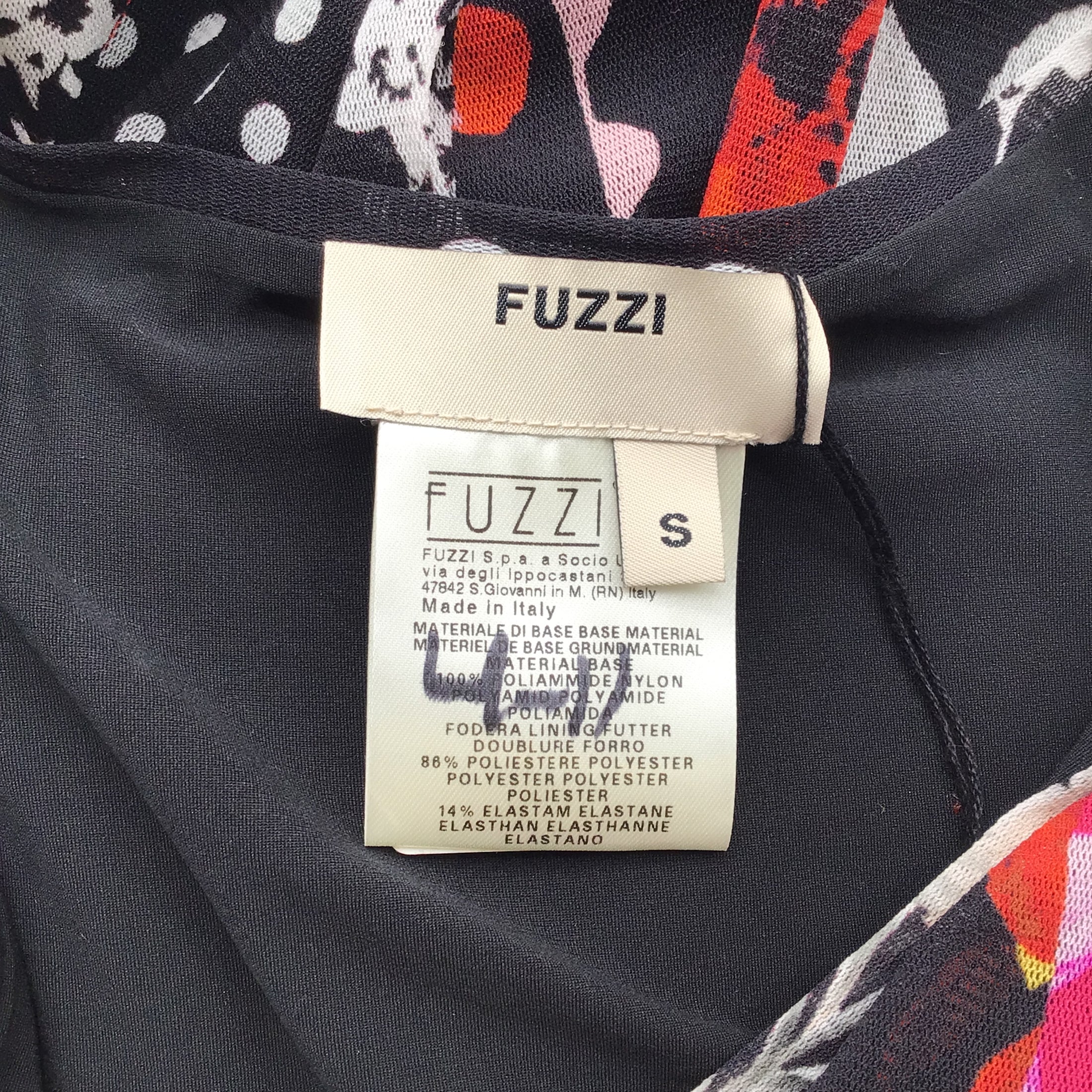 Fuzzi Black Multi Floral Patchwork Sleeveless V-Neck Mesh Midi Dress