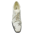 Load image into Gallery viewer, Stella McCartney White / Silver Star Elyse Faux Leather Platform Derby Sneakers
