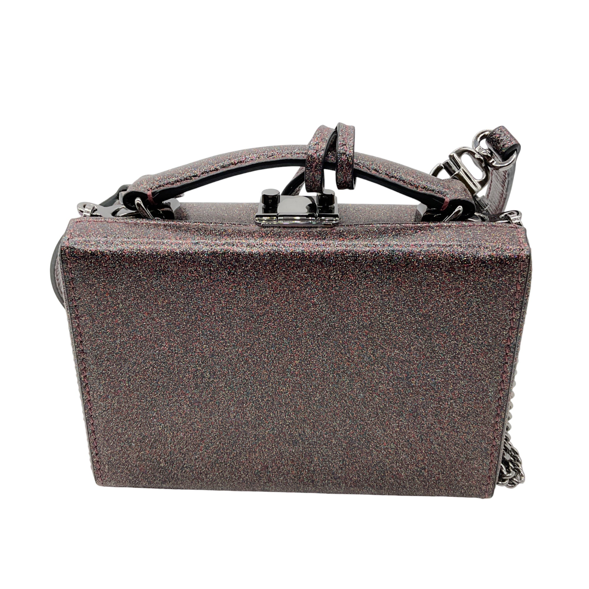 Mark Cross Glitter Multi Metallic Grace Mini Box Bag