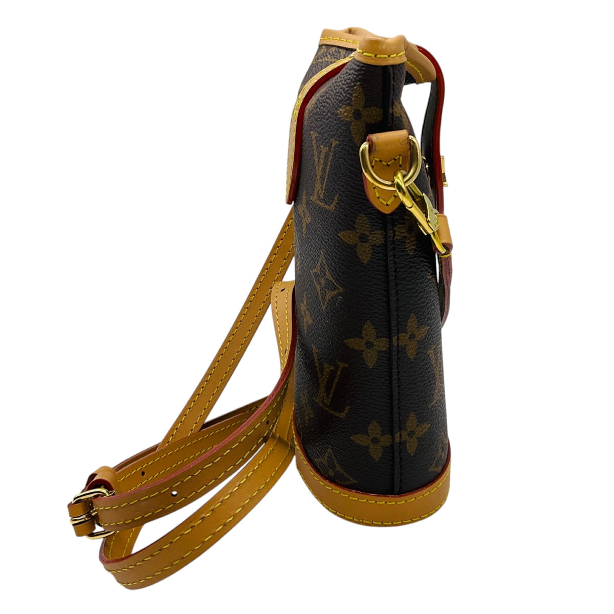 Louis Vuitton Brown Monogram Canvas Fold Me Pouch Handbag