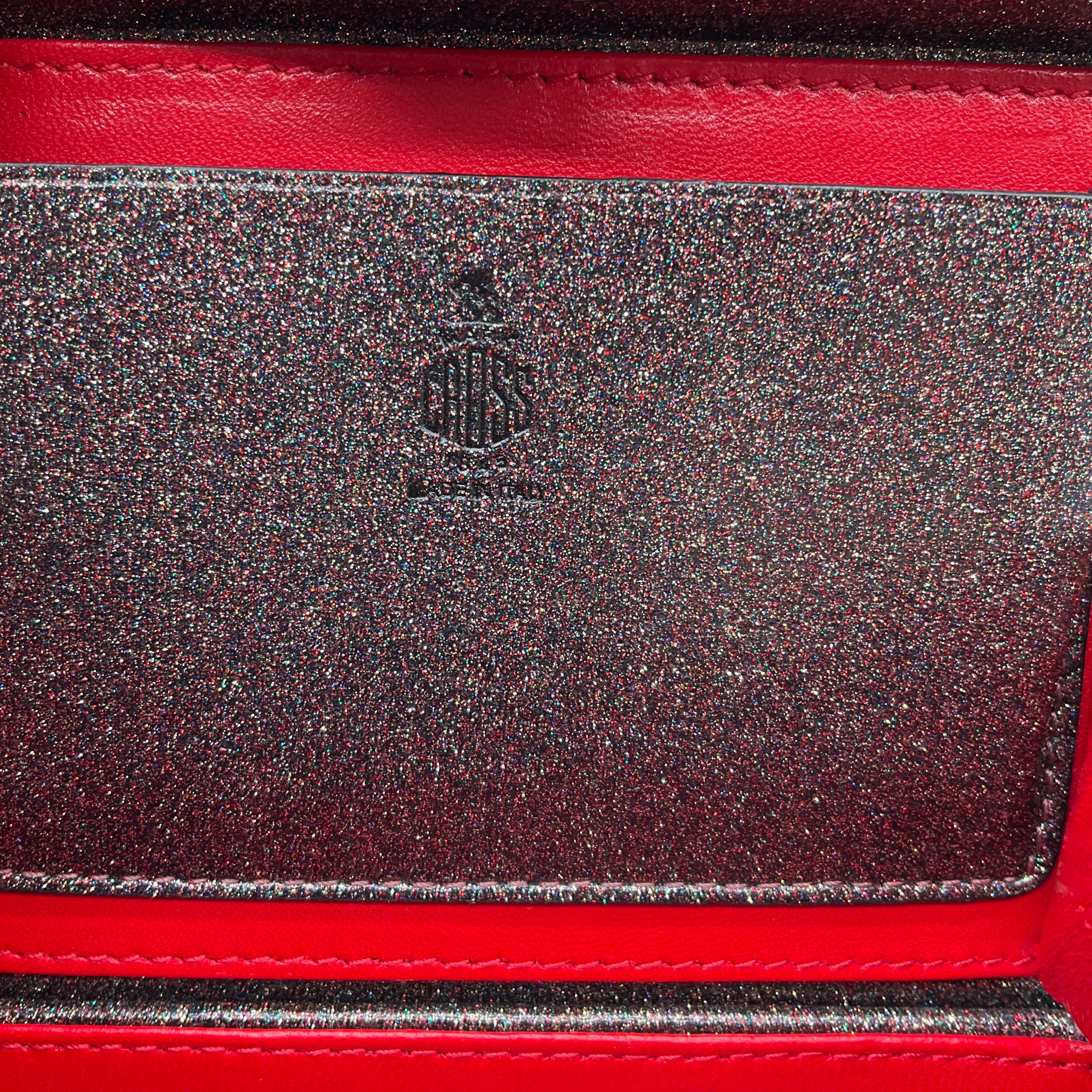 Mark Cross Glitter Multi Metallic Grace Mini Box Bag