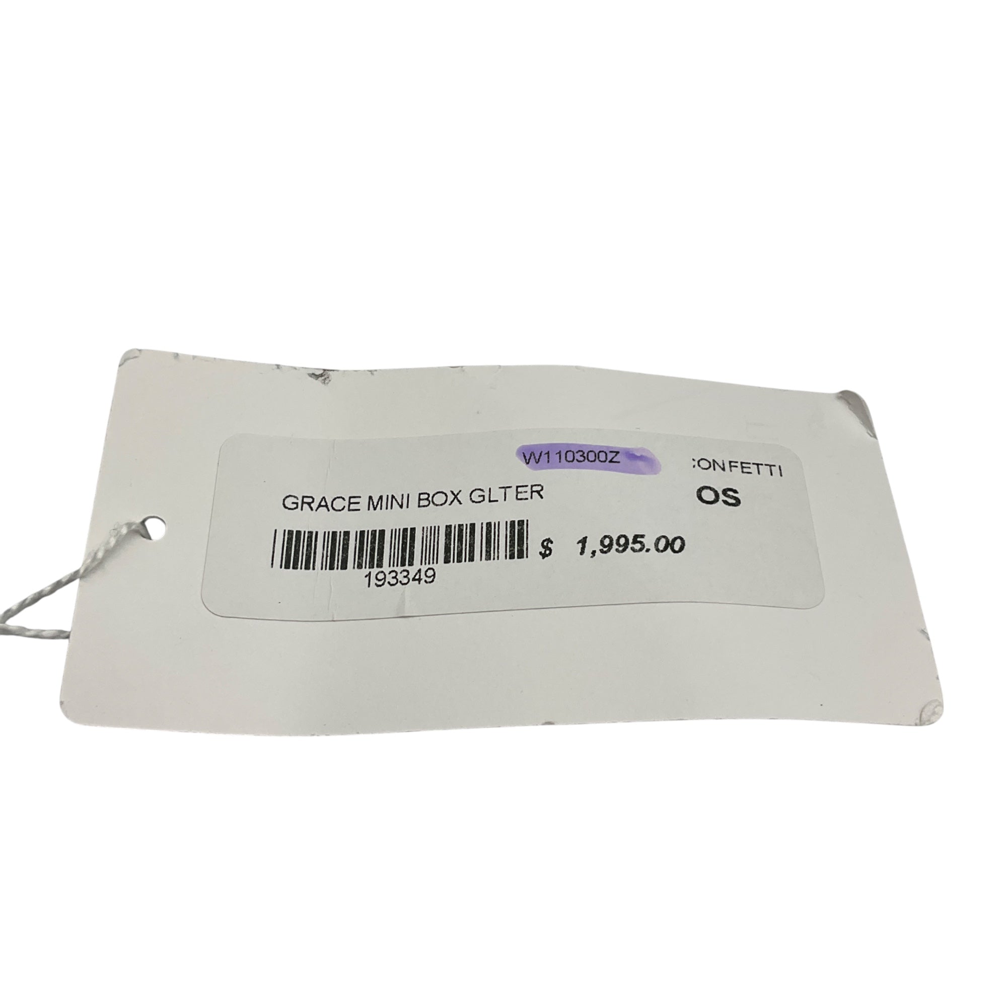 Mark Cross Glitter Multi Metallic Grace Mini Box Bag