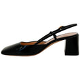 Load image into Gallery viewer, Gianvito Rossi Black Patent Leather Square Toe Slingback Pumps
