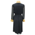 Load image into Gallery viewer, Prada Navy Blue Polka Dot Georgette Dress
