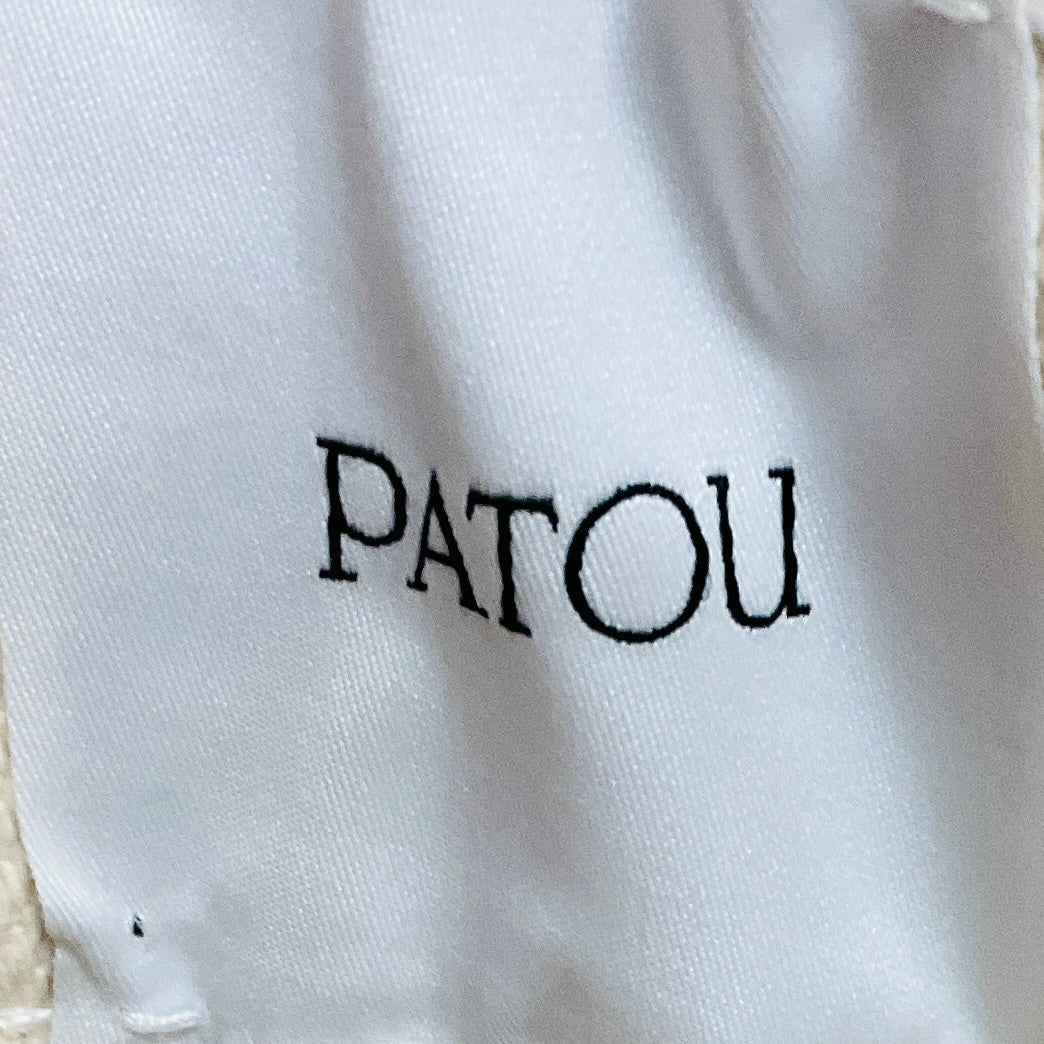 Patou Ivory Regenerated Cotton Denim Flare Jeans