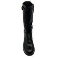 Load image into Gallery viewer, Prada Black Leather Belted Moto Boots
