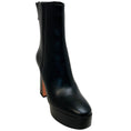 Load image into Gallery viewer, Aquazzura Black Leather Groove Plateau 120 Boots


