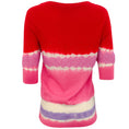 Load image into Gallery viewer, Prabal Gurung Red / Pink Beaded 3/4 Sleeve Sweater
