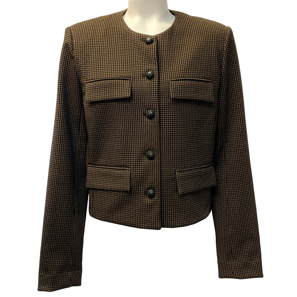 Veronica Beard Acorn / Black Berkley Knit Jacket
