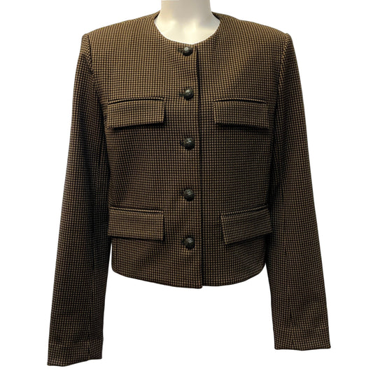 Veronica Beard Acorn / Black Berkley Knit Jacket
