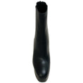 Load image into Gallery viewer, Aquazzura Black Leather Groove Plateau 120 Boots
