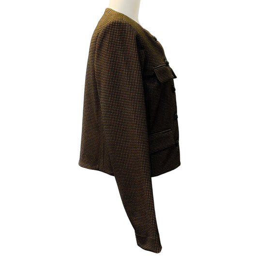 Veronica Beard Acorn / Black Berkley Knit Jacket