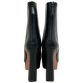 Load image into Gallery viewer, Aquazzura Black Leather Groove Plateau 120 Boots
