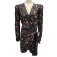 Load image into Gallery viewer, Isabel Marant Etoile Black Multi Baikal Printed Wrap Dress
