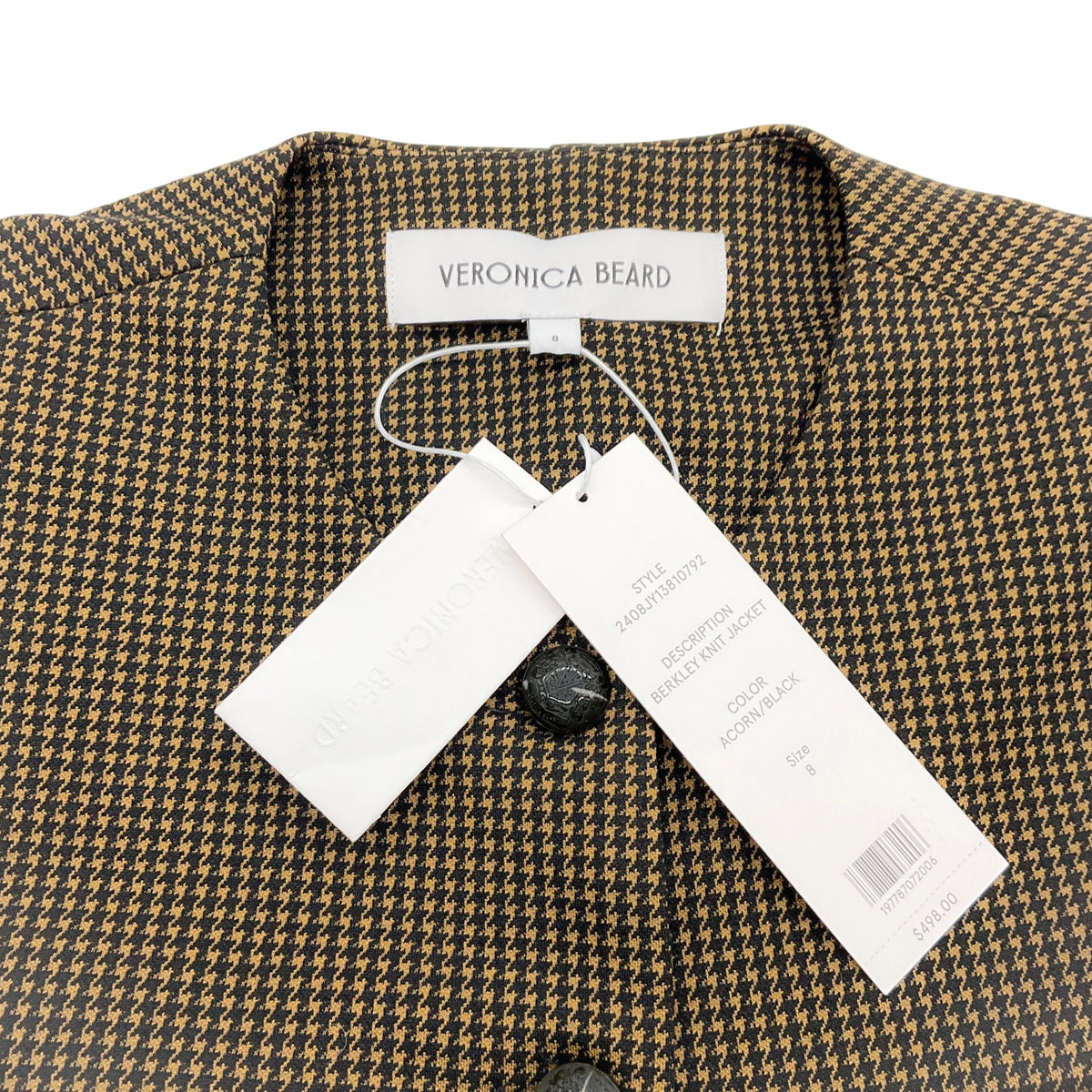 Veronica Beard Acorn / Black Berkley Knit Jacket
