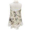 Load image into Gallery viewer, Zimmermann Ivory Multi Lace Trimmed Sleeveless Floral Top
