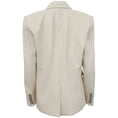 Load image into Gallery viewer, Veronica Beard Ivory Faux Leather Dickey Jacket
