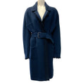 Load image into Gallery viewer, Chanel Navy Blue Cashmere Belted Coat

