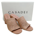 Load image into Gallery viewer, Casadei Natural Hanoi Florence Woven Slide Sandals
