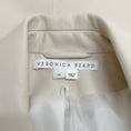 Load image into Gallery viewer, Veronica Beard Ivory Faux Leather Dickey Jacket
