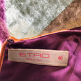 Load image into Gallery viewer, Etro Purple / Green / Orange Multi Sleeveless Velvet Dress
