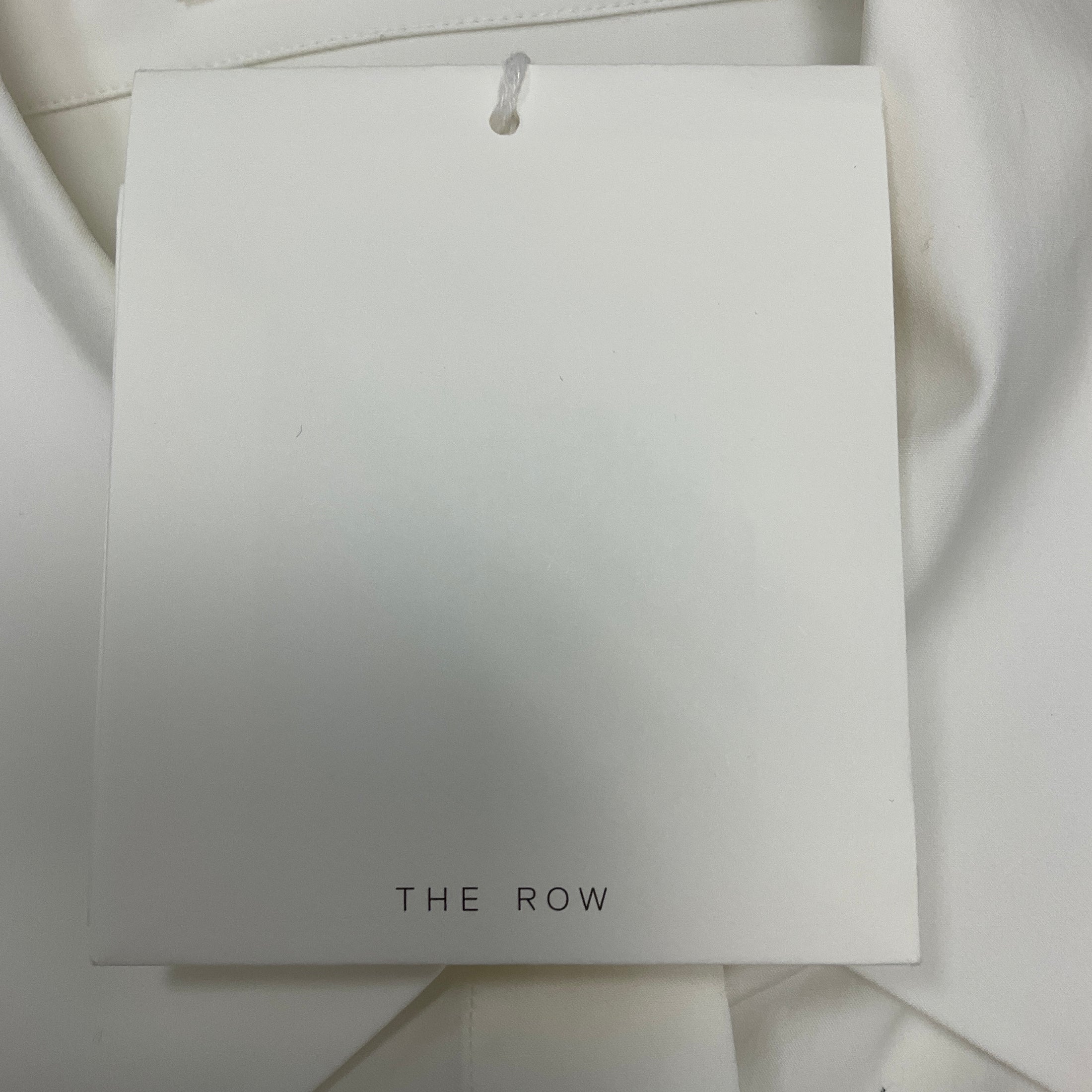 The Row Eggshell Xarlie Button Up Long Shirt