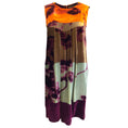 Load image into Gallery viewer, Etro Purple / Green / Orange Multi Sleeveless Velvet Dress
