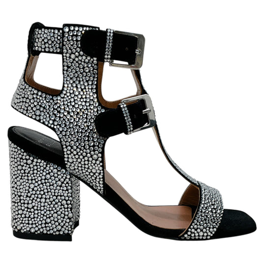 Laurence Dacade Silver Strass Sandra Sandals