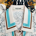 Load image into Gallery viewer, Roberto Cavalli Pink / Aqua Silk Printed Blouse
