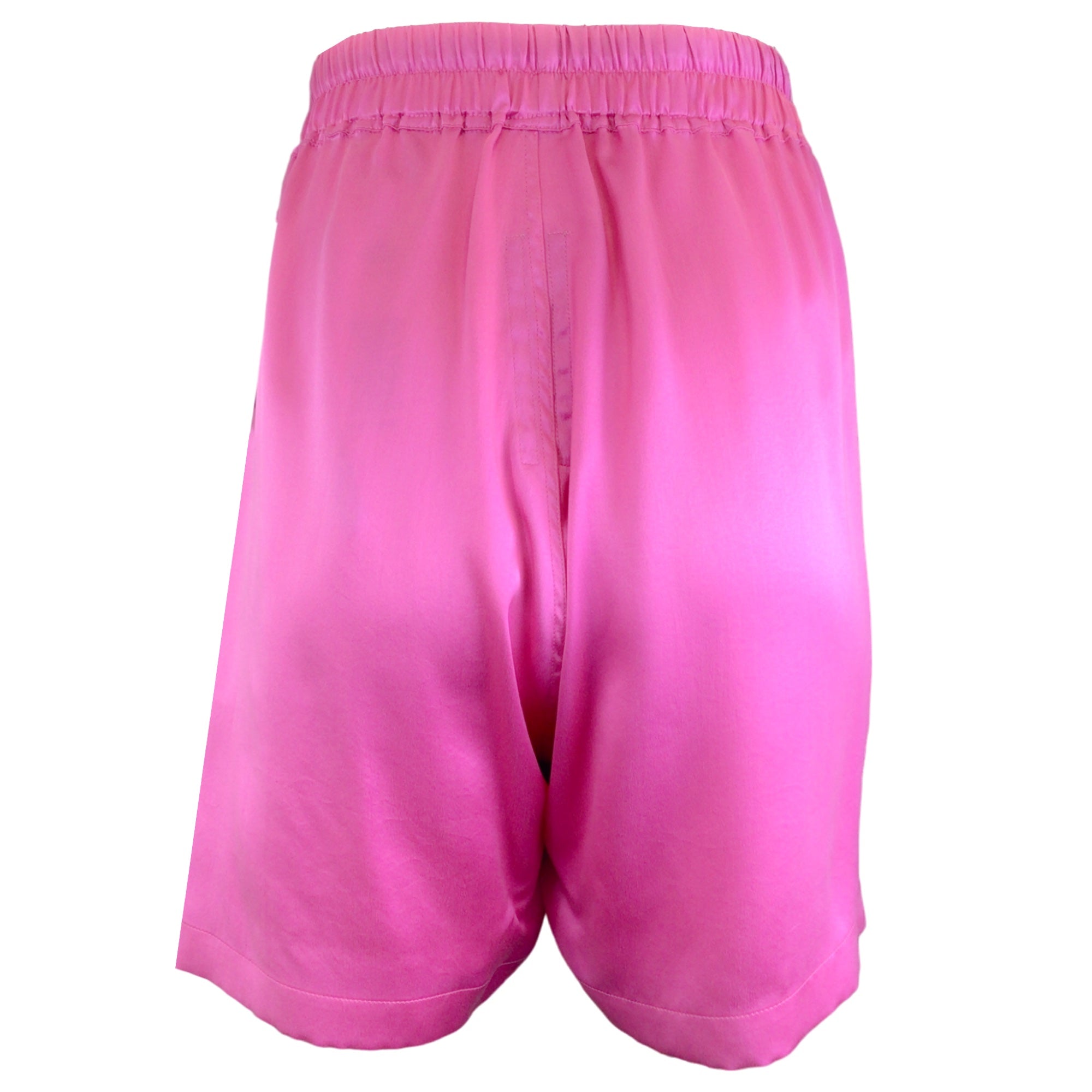Rick Owens Hot Pink 2023 Silk Satin Shorts