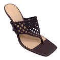 Load image into Gallery viewer, Veronica Beard Brown Woven Leather High Heeled Sandals
