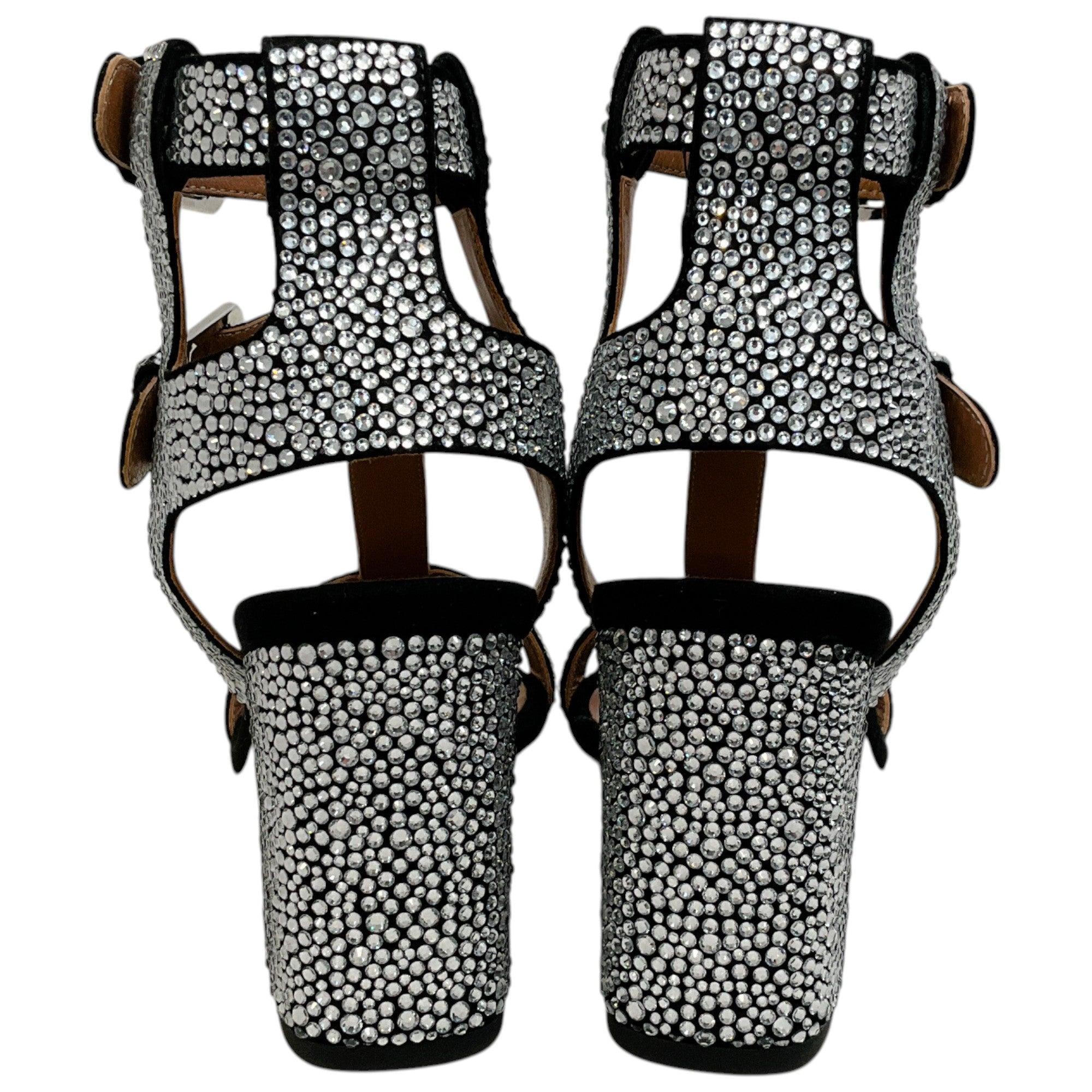 Laurence Dacade Silver Strass Sandra Sandals