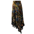 Load image into Gallery viewer, Veronica Beard Black Multi Silk Rosemary Midi Skirt
