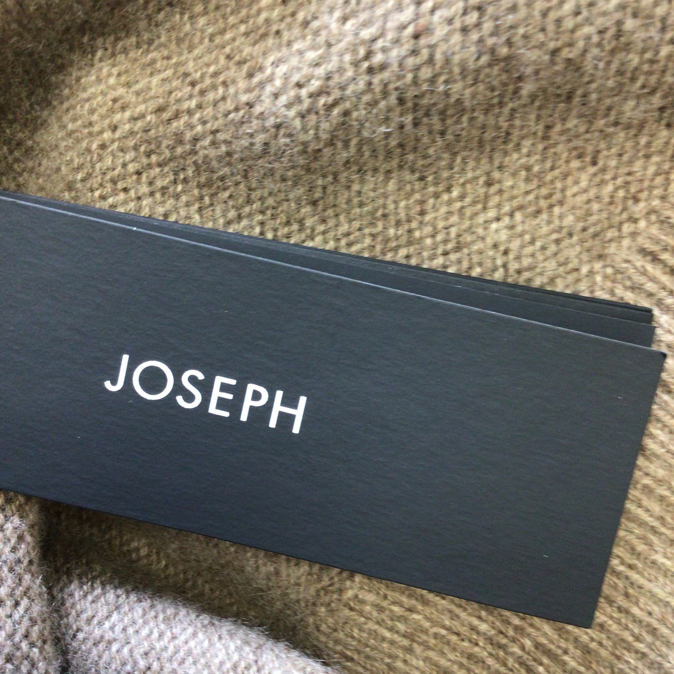 Joseph Taupe Long Sleeved Turtleneck Cashmere Knit Midi Dress