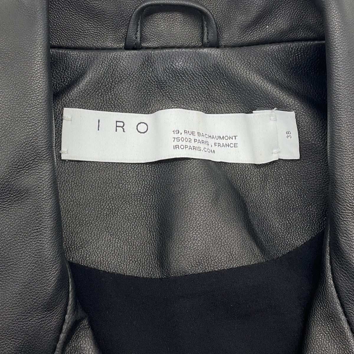 Iro Black Leather Moto Jacket