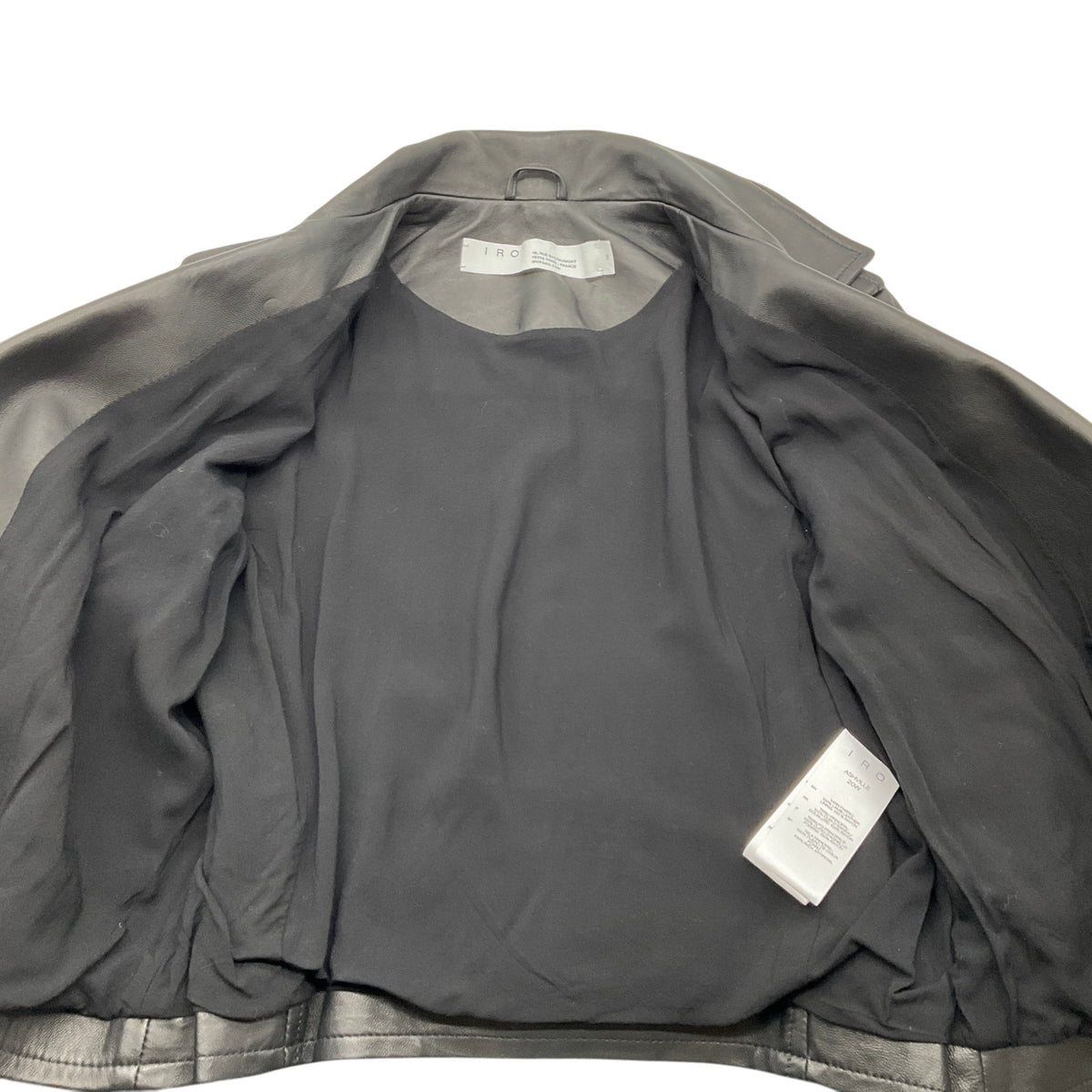 Iro Black Leather Moto Jacket