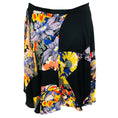 Load image into Gallery viewer, Zimmermann Black / Yellow Multi Floral Silk Skirt
