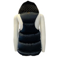 Load image into Gallery viewer, Thomas Wylde Black Silk Puffer Vest with Velvet Studded Collar
