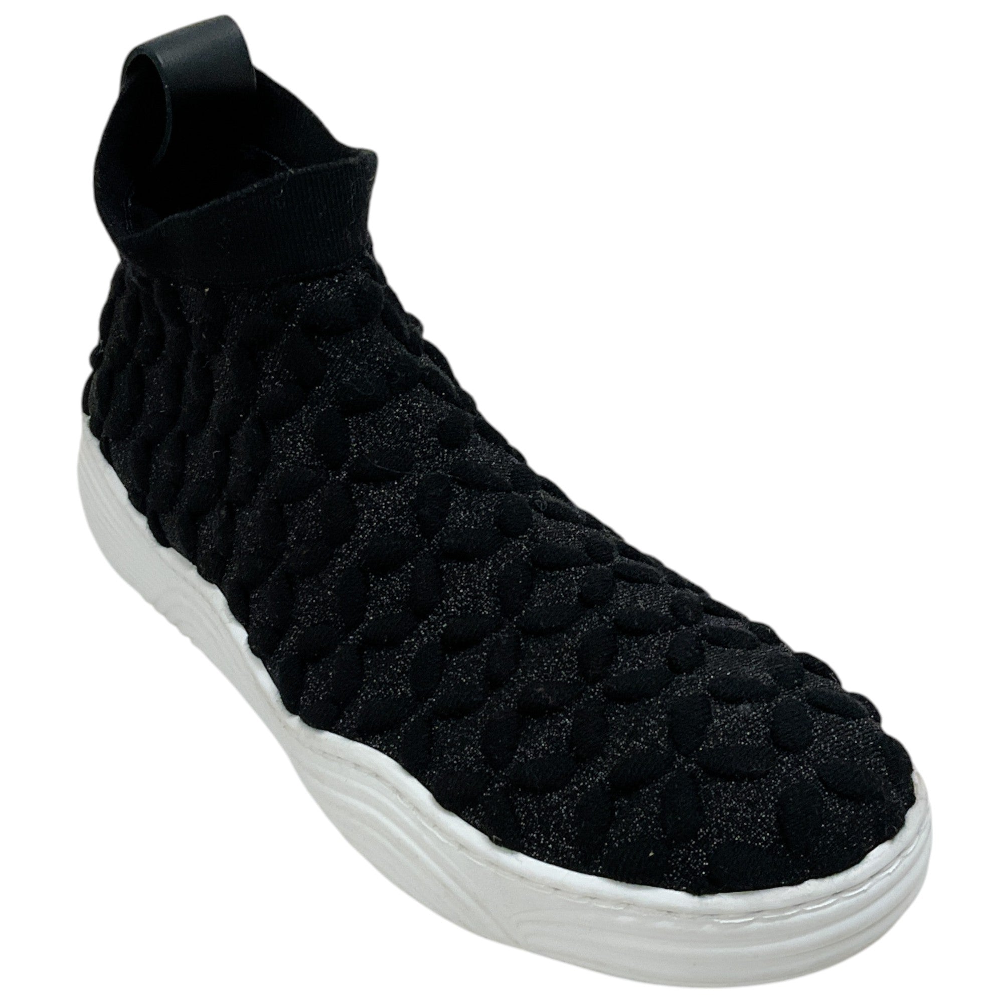 Alaia Black Knit Petal Pull On Sneakers
