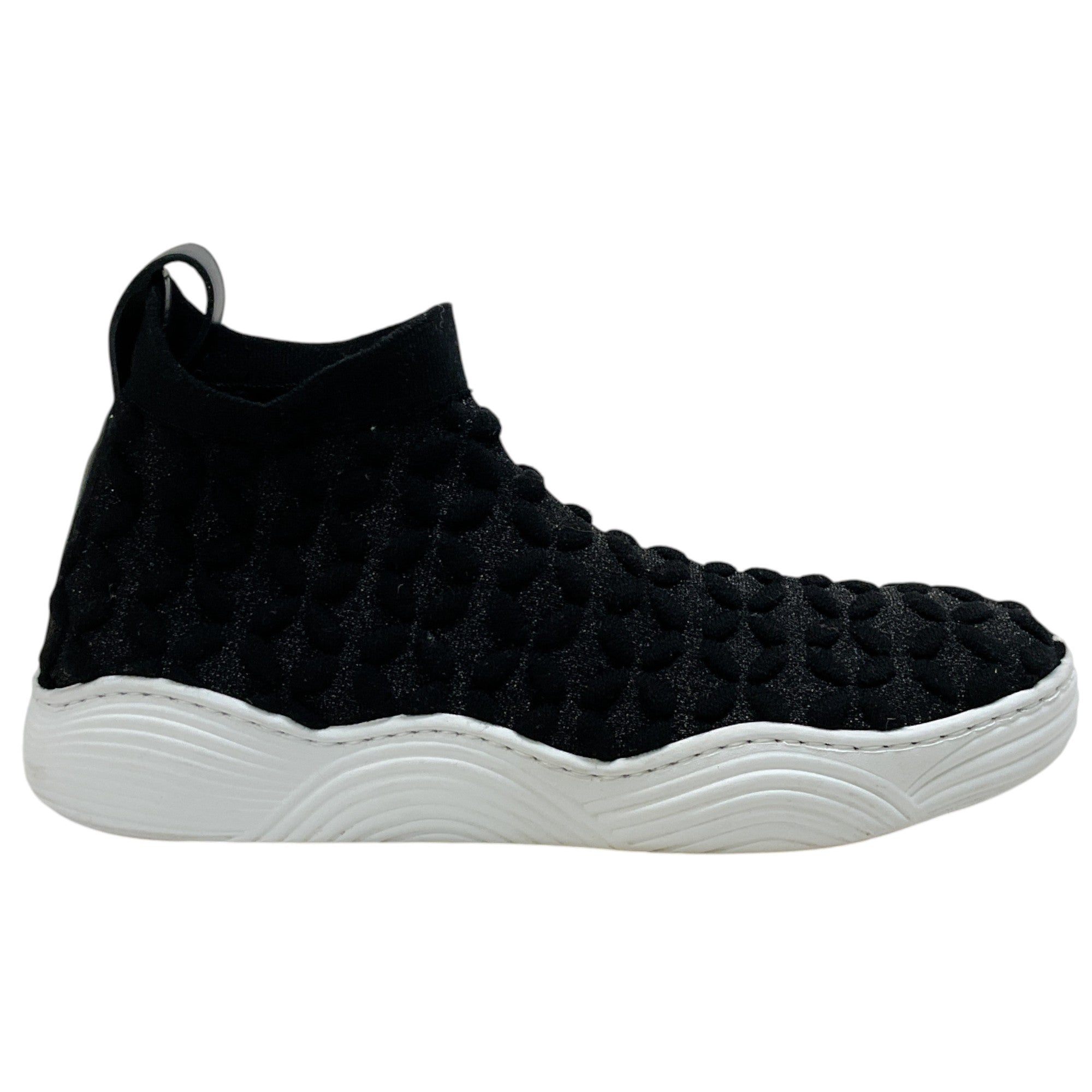 Alaia Black Knit Petal Pull On Sneakers
