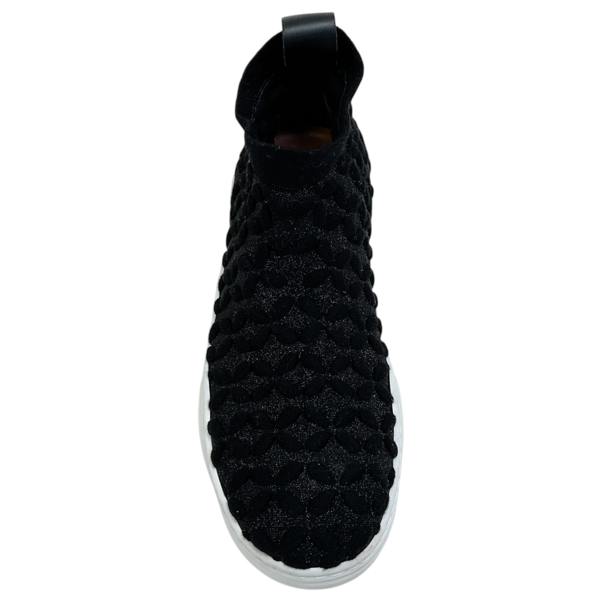Alaia Black Knit Petal Pull On Sneakers