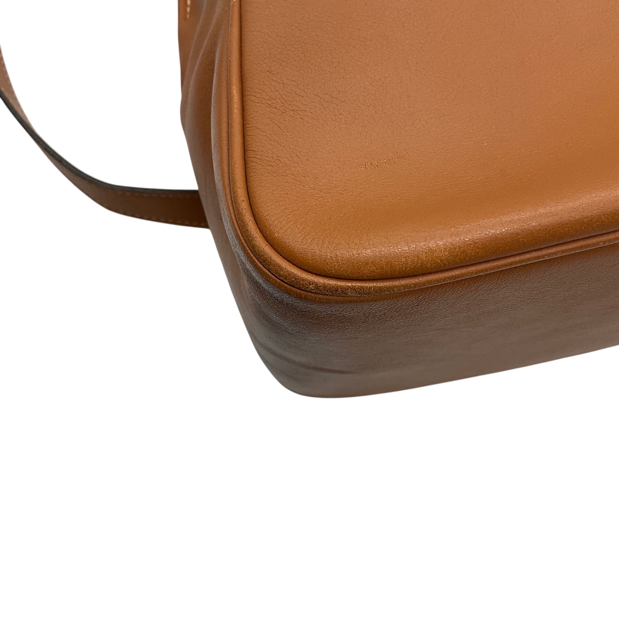Delvaux Light Brown / Cognac Calfskin Leather Gin Fizz Jumping Satchel Handbag
