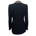 Load image into Gallery viewer, Givenchy Black Wool Blazer with Gold / Silver Sequined Collar
