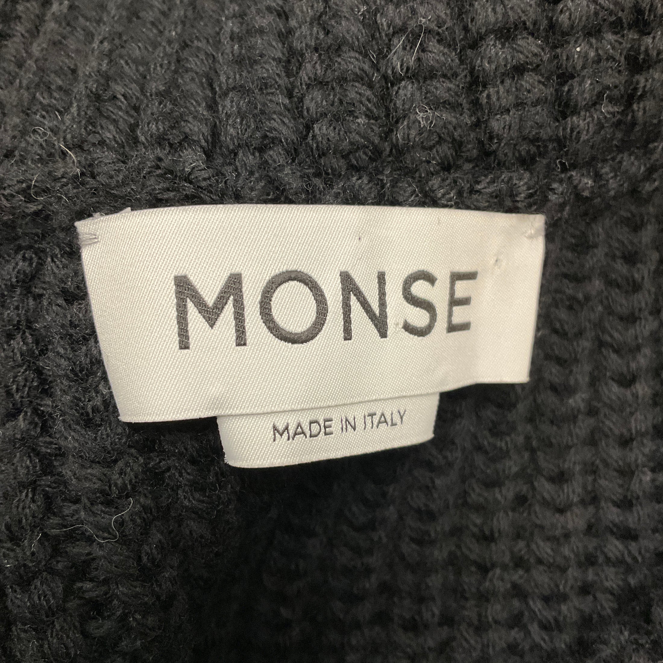 Monse Ivory / Black Wool Knit Sweater