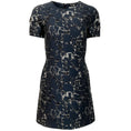 Load image into Gallery viewer, Balenciaga Blue / Black Jacquard Dress
