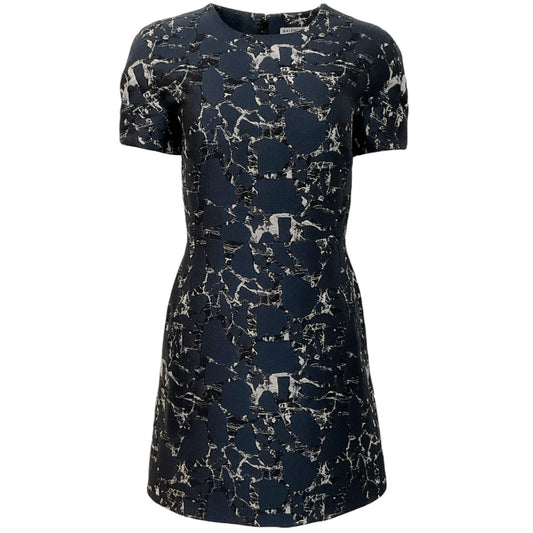 Balenciaga Blue / Black Jacquard Dress