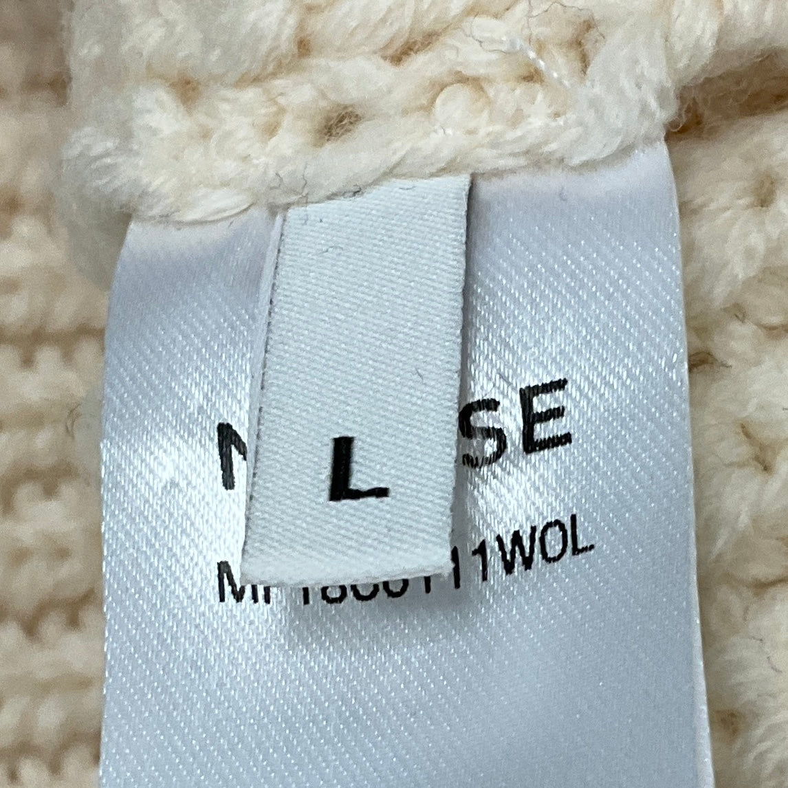 Monse Ivory / Black Wool Knit Sweater