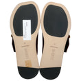 Load image into Gallery viewer, Loewe Burgundy Leather Petal Belt Flat Sandals
