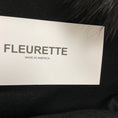 Load image into Gallery viewer, Fleurette Black Fox Fur Collared Belted Wool Coat
