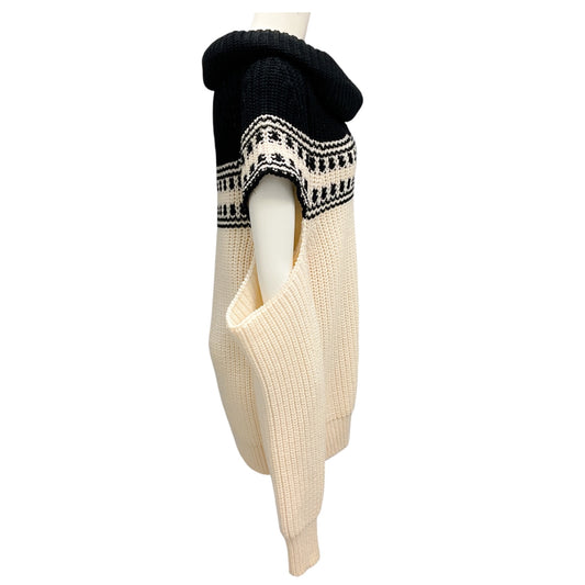 Monse Ivory / Black Wool Knit Sweater